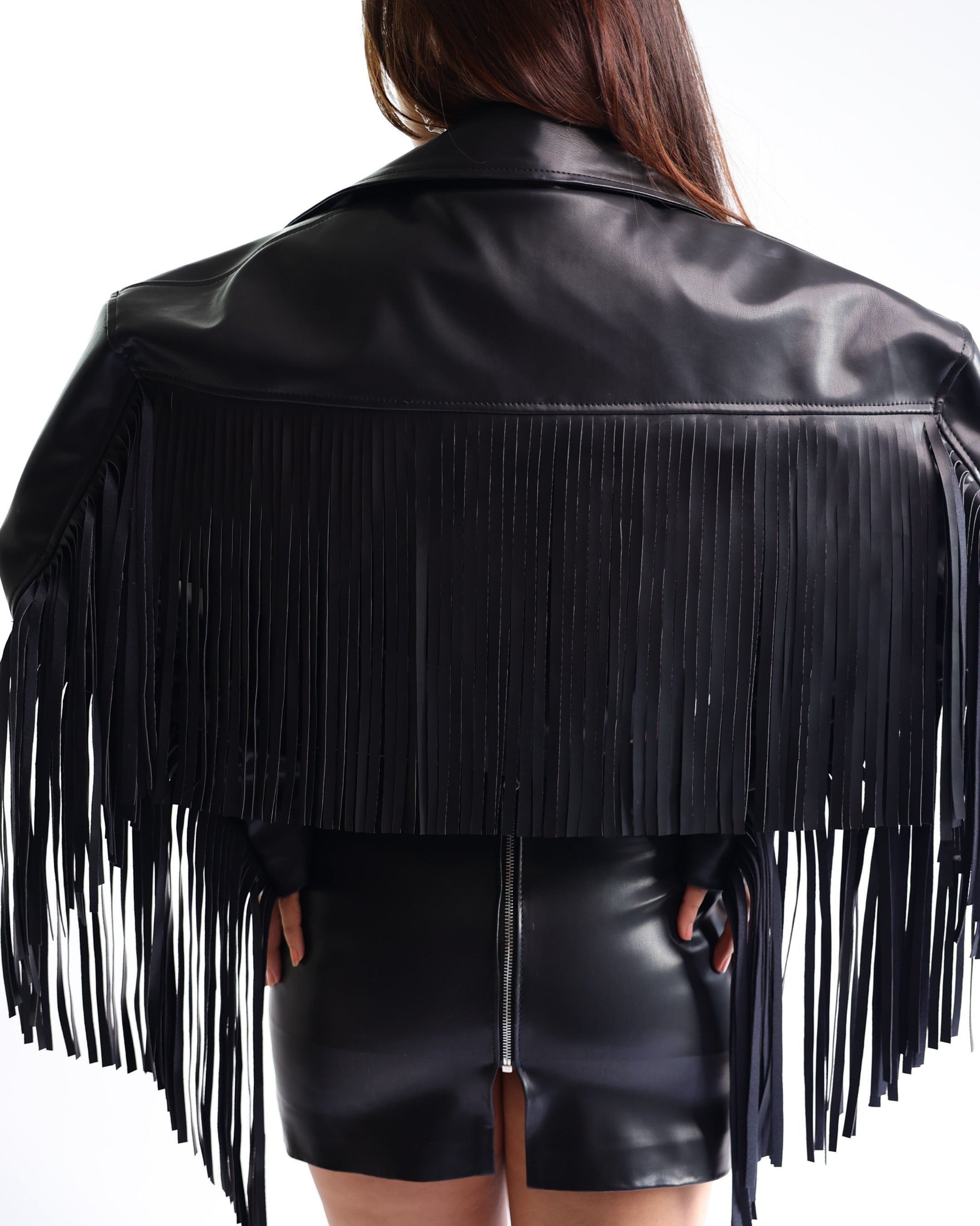 Leather Fringe Jacket