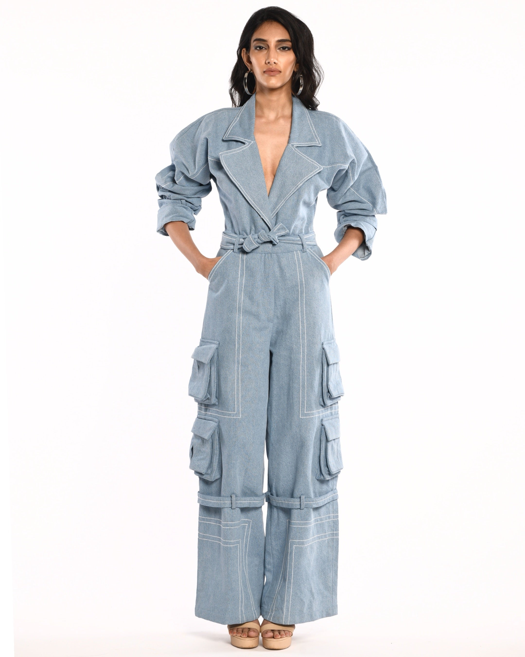 Erryn Utility Jumpsuit (Blue)