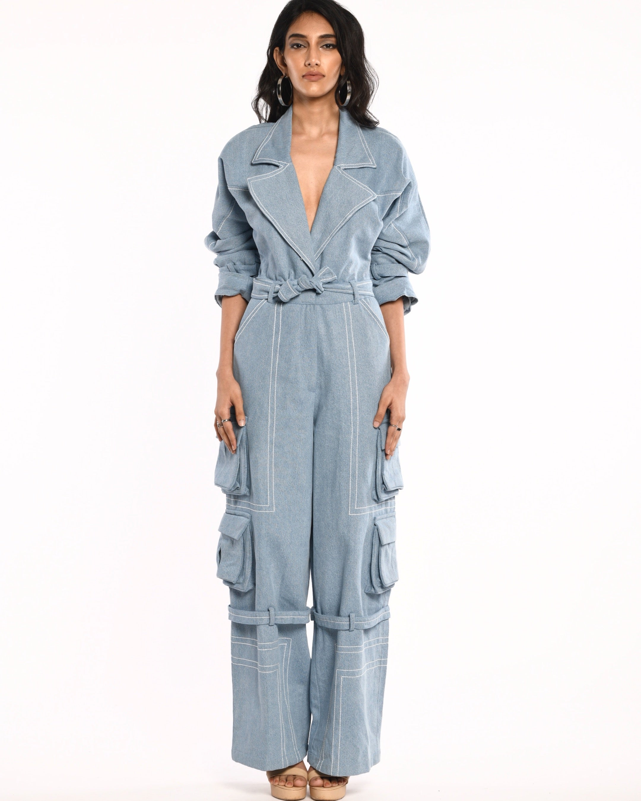 Erryn Utility Jumpsuit (Blue)