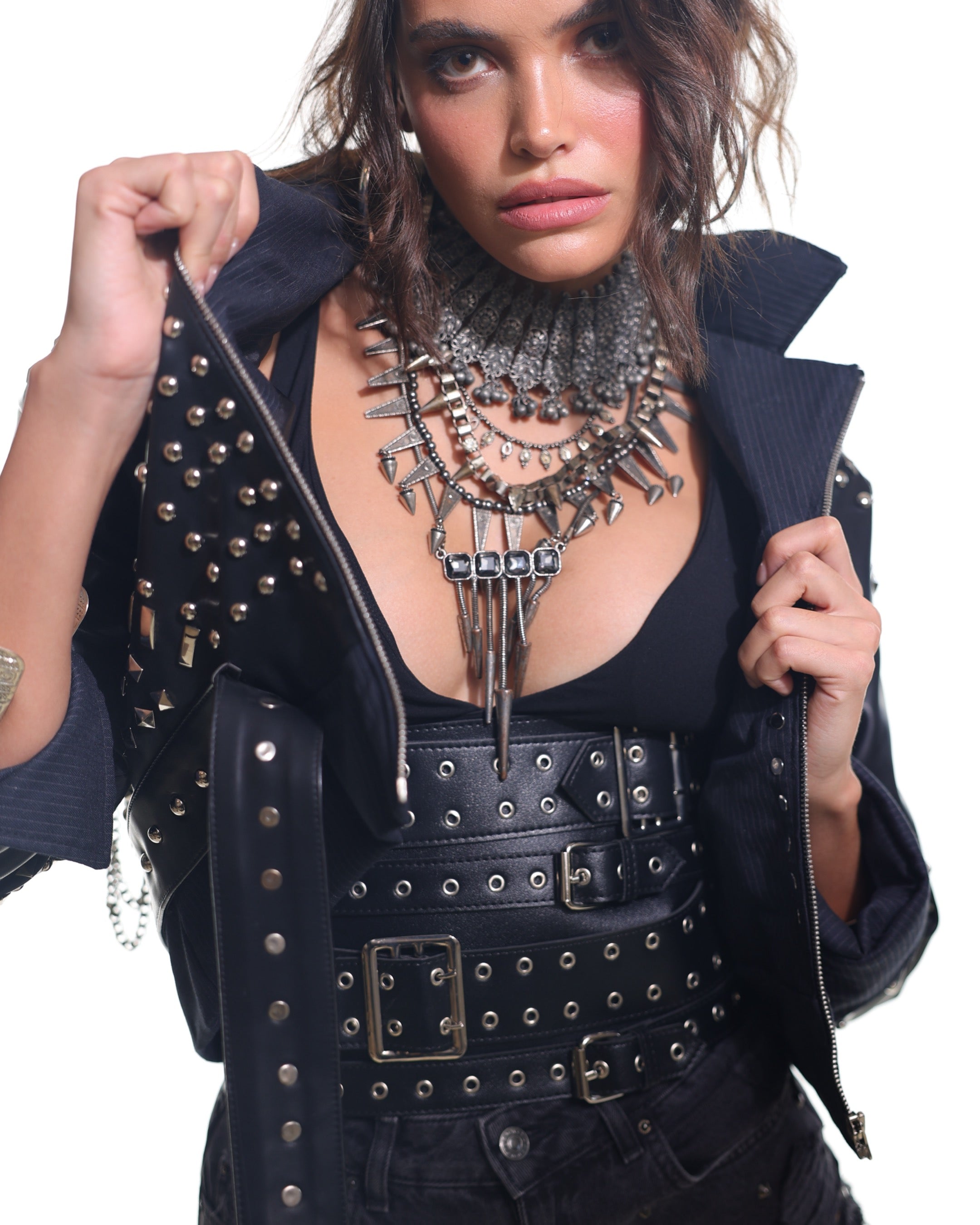 Studded Leather Jacket