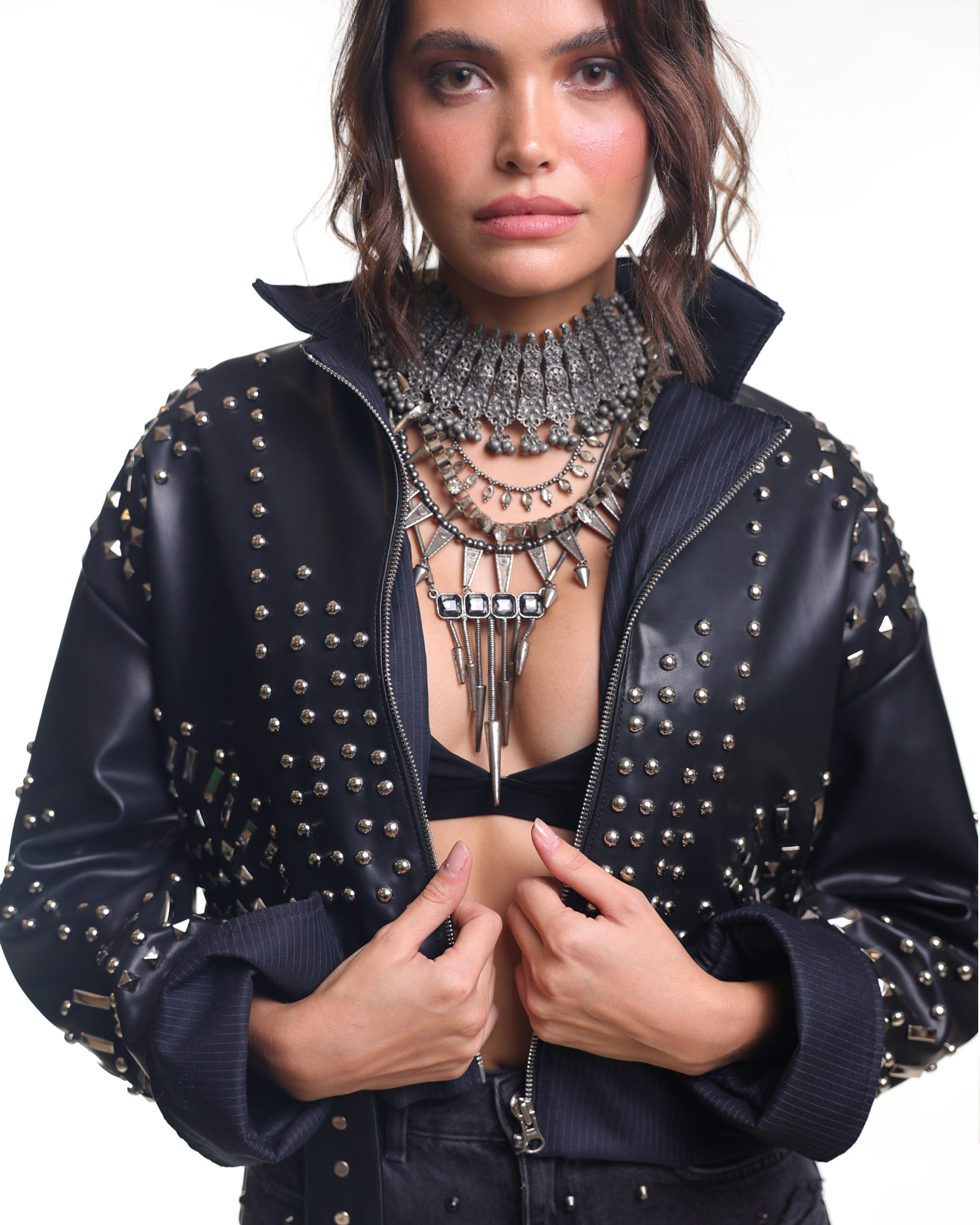 Studded Leather Jacket