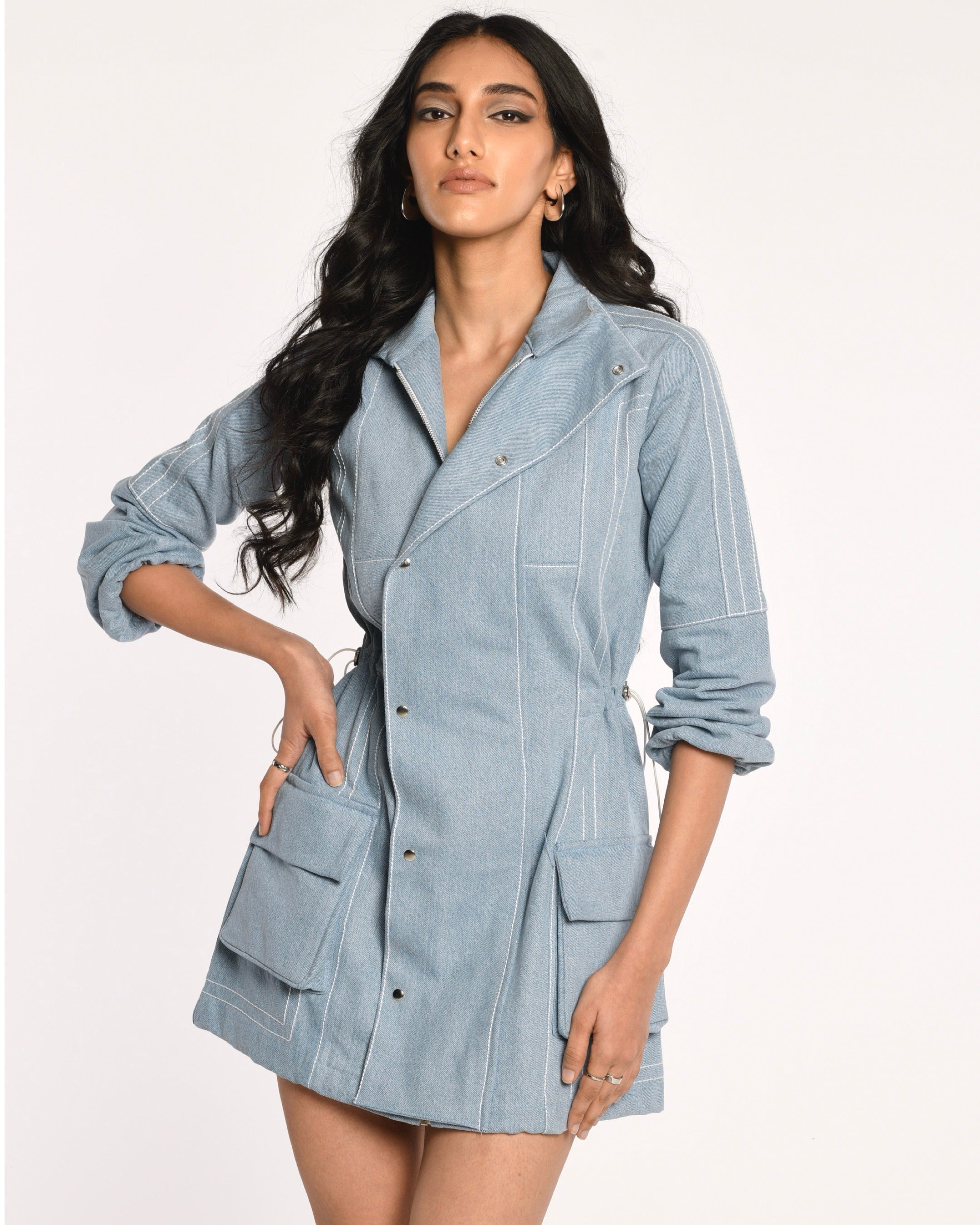 Erryn Jacket Dress (Denim)