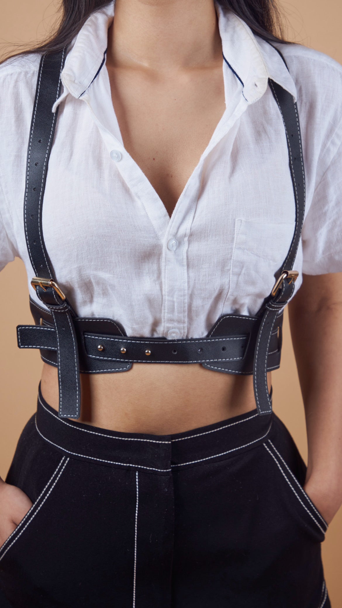 Black hotsell harness belt