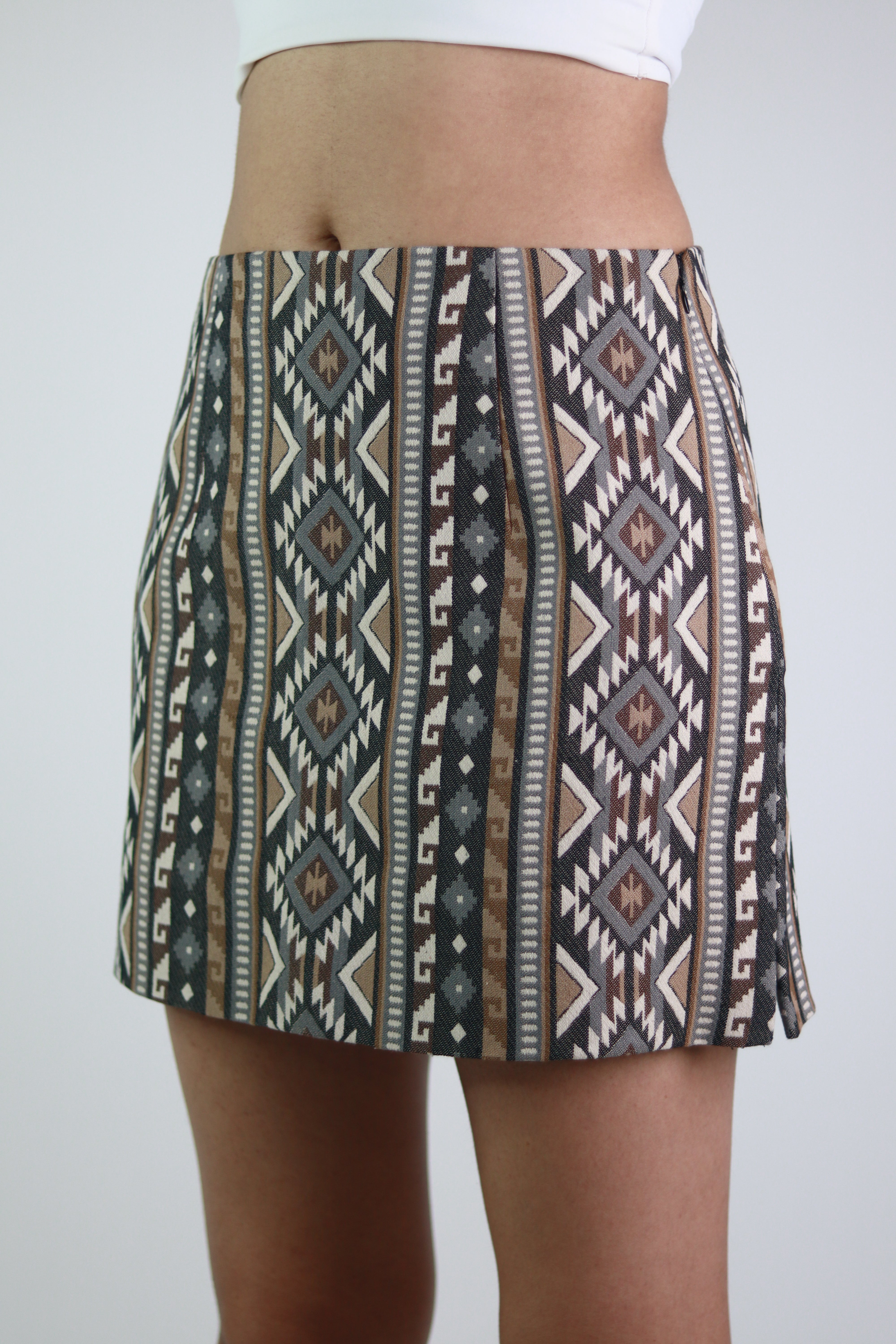 Aztec Mini Skirt – Vibrant and Bold Patterned Skirt